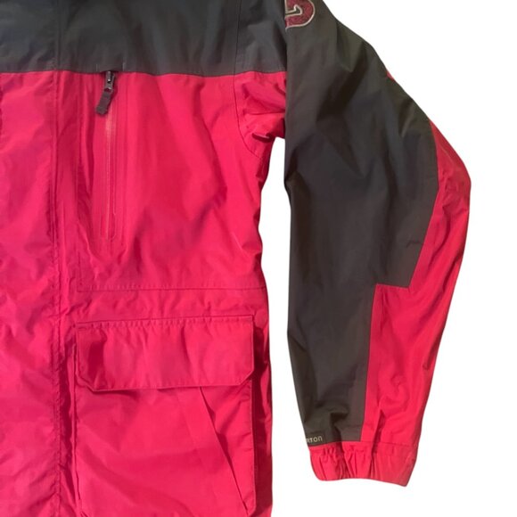 Burton Mission Snowboard Jacket Red/Brown ❄️ Waterproof Technical Shell 🏂 - Picture 5 of 8